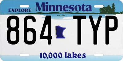 MN license plate 864TYP