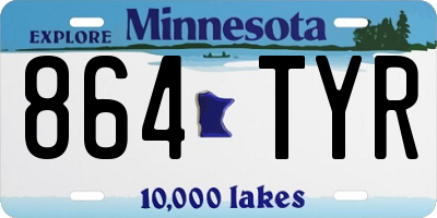 MN license plate 864TYR