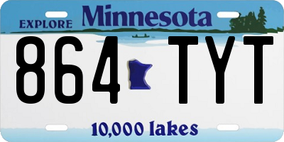 MN license plate 864TYT