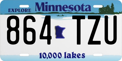 MN license plate 864TZU