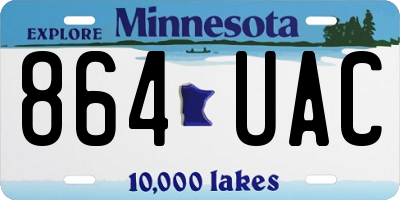 MN license plate 864UAC