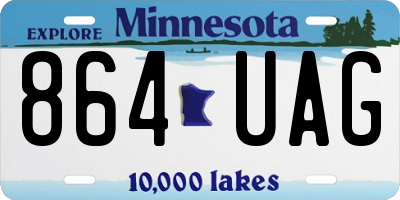MN license plate 864UAG
