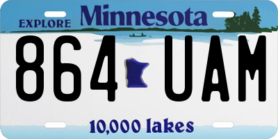 MN license plate 864UAM