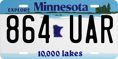 MN license plate 864UAR