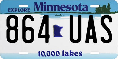 MN license plate 864UAS