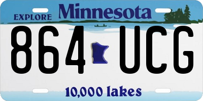 MN license plate 864UCG