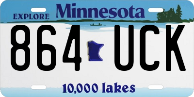 MN license plate 864UCK