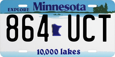 MN license plate 864UCT