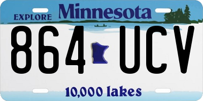 MN license plate 864UCV