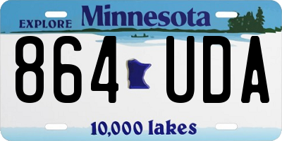 MN license plate 864UDA