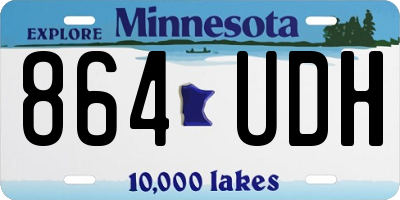 MN license plate 864UDH