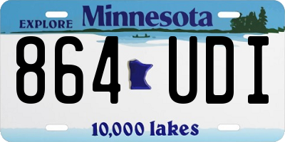 MN license plate 864UDI