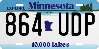 MN license plate 864UDP