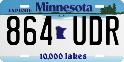 MN license plate 864UDR