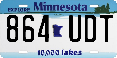 MN license plate 864UDT