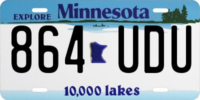 MN license plate 864UDU