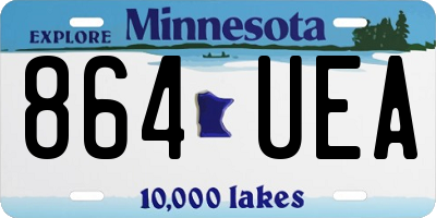 MN license plate 864UEA