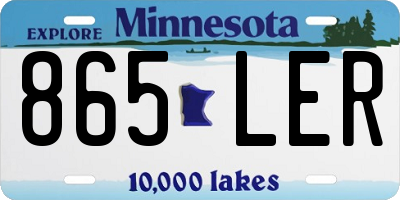 MN license plate 865LER
