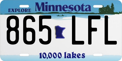 MN license plate 865LFL