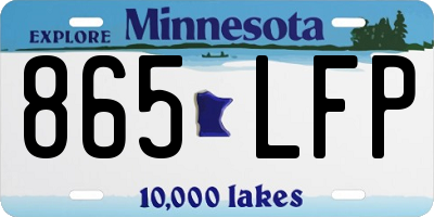 MN license plate 865LFP