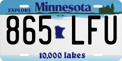 MN license plate 865LFU