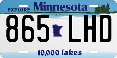 MN license plate 865LHD