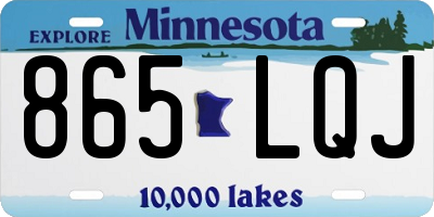 MN license plate 865LQJ