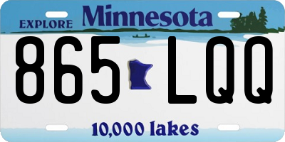 MN license plate 865LQQ