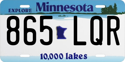 MN license plate 865LQR