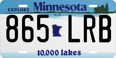 MN license plate 865LRB