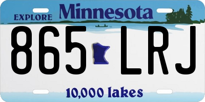 MN license plate 865LRJ