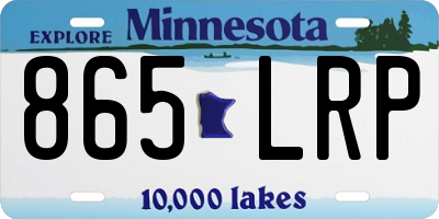 MN license plate 865LRP