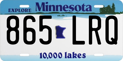 MN license plate 865LRQ