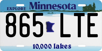 MN license plate 865LTE