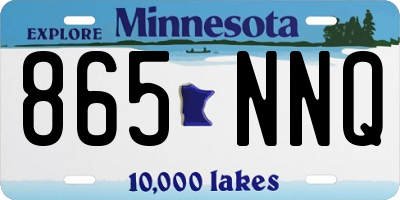 MN license plate 865NNQ