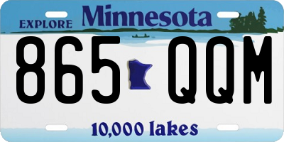 MN license plate 865QQM