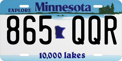 MN license plate 865QQR