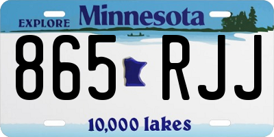 MN license plate 865RJJ
