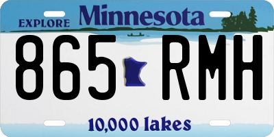 MN license plate 865RMH