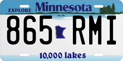 MN license plate 865RMI