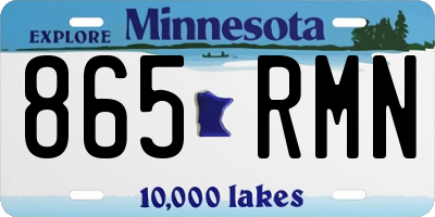 MN license plate 865RMN
