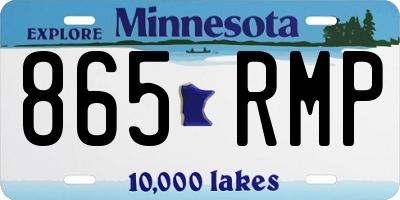 MN license plate 865RMP