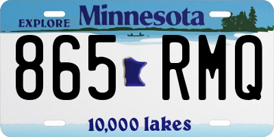 MN license plate 865RMQ