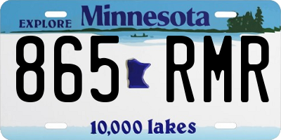 MN license plate 865RMR