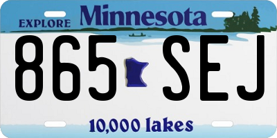 MN license plate 865SEJ