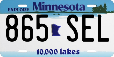 MN license plate 865SEL