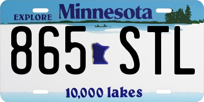 MN license plate 865STL