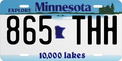MN license plate 865THH