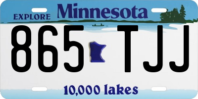 MN license plate 865TJJ