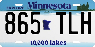 MN license plate 865TLH